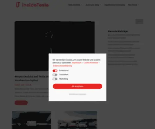 Insidetesla.de(Hier erfährst du alle Tesla) Screenshot