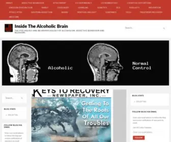 Insidethealcoholicbrain.com(The psychology and neuropsychology of alcoholism) Screenshot