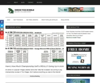 Insidethebubble.net(Learn everything you need to know about The Villages Florida. See why The Villages) Screenshot