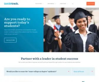 Insidetrack.com(Educational Management & Student Services Provider) Screenshot