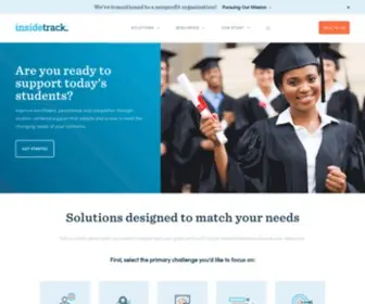 Insidetrack.org(Educational Management & Student Services Provider) Screenshot