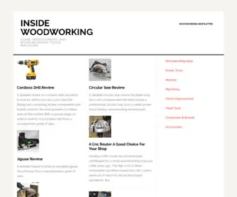 Insidewoodworking.com(Woodworking And Home Improvement Magazine) Screenshot