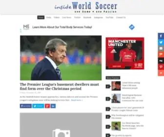 InsideWorldsoccer.com(Inside World Soccer) Screenshot