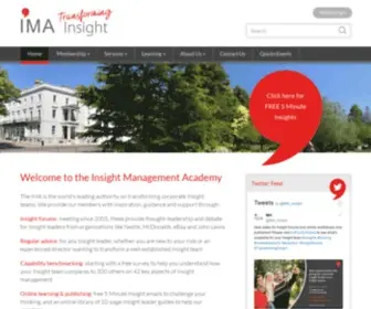 Insight-Management.org(The IMA) Screenshot