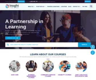 Insight.edu.au(Nationally accredited diploma and certificate courses) Screenshot