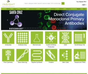 Insightbio.com(Insight Biotechnology limited) Screenshot