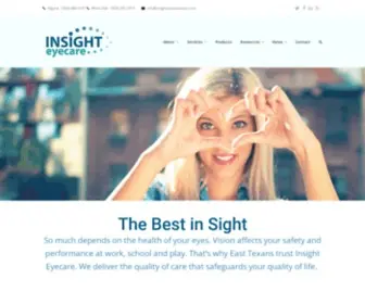 Insighteyecaretexas.com(Insight Eyecare) Screenshot