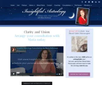 Insightfulastrology.com(Maria DeSimone) Screenshot