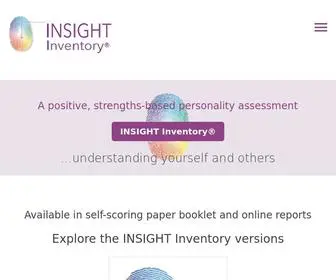 Insightinventory.com(INSIGHT Inventory Personality Assessment) Screenshot