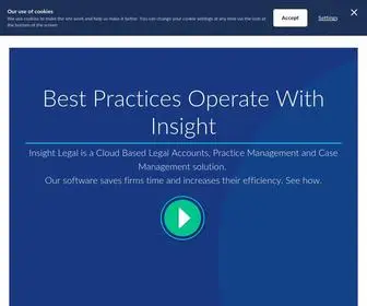 Insightlegal.co.uk(Cloud Based Legal Accounts) Screenshot