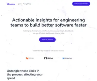 Insightly.ai(Actionable insights for engineering teams to build better software faster) Screenshot