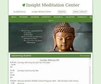 Insightmeditationcenter.org(Insight meditation center) Screenshot