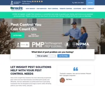Insightpest.com(Insight Pest Solutions) Screenshot