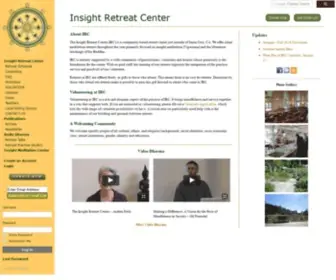 Insightretreatcenter.org(Vipassana) Screenshot