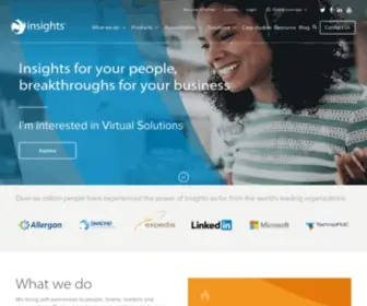 Insights.com(Global leader in learning and development solutions) Screenshot