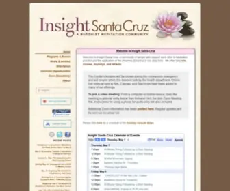 Insightsantacruz.org(A Buddhist Meditation Community) Screenshot