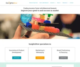 Insightsnow.com(Marketing, Product Development, Behavioral Research) Screenshot