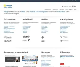 Insign.ch(Full Service Webagentur für E) Screenshot