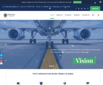 Insigniacollege.com(Insignia College offers a wide range of Flight Training Programs.Prior flying experience) Screenshot