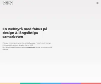 Insign.se(Webbyrå WordPress) Screenshot