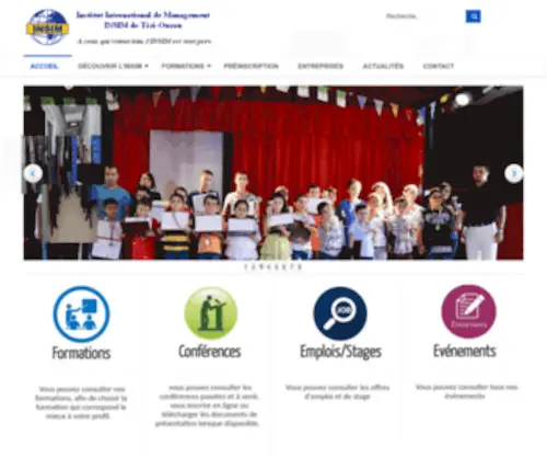 Insim-Edu.com(Institut international de management) Screenshot