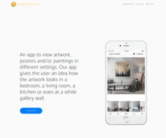 Insituartroom.com(Previewing your art on a wall) Screenshot