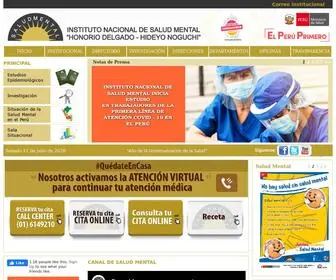 INSM.gob.pe(Instituto Nacional de Salud Mental Honorio Delgado) Screenshot