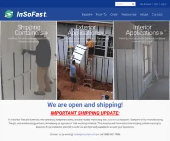 Insofast.com(Continuous Insulation Panels) Screenshot