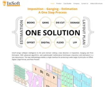 Insoftautomation.com(Imposition and Ganging Large Format Diecut Print Estimation) Screenshot