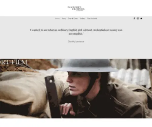 Insoldiersclothes.com(In Soldier's Clothes) Screenshot