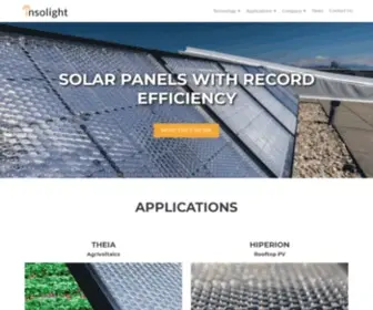 Insolight.ch(Solar panels with record efficiency) Screenshot