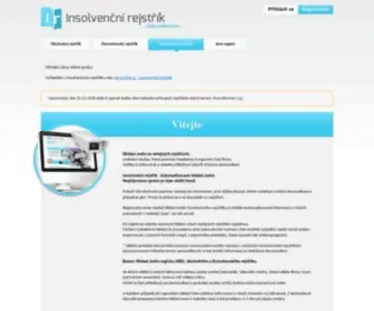 Insolvencni-Rejstrik.cz(Insolvenční) Screenshot