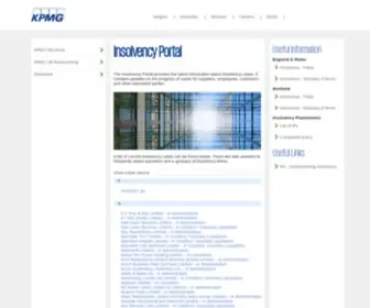 Insolvency-KPMG.co.uk(Insolvency KPMG) Screenshot