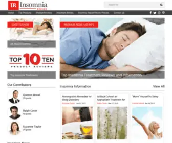 Insomniareport.org(Everyhing You Need to Know About Insomnia) Screenshot