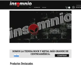 Insomniocr.com(INSOMNIO TIENDA DE ROCK EN COSTA RICA) Screenshot