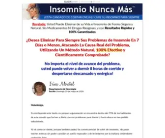 Insomnionuncamas.com(Insomnio Nunca Más™) Screenshot