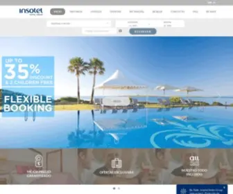 Insotel.com(Hoteles en Ibiza) Screenshot