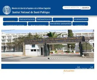 INSP.dz(Institut national de sante publique) Screenshot