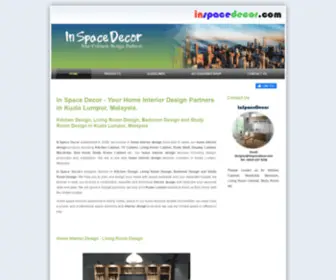 Inspacedecor.com(Home Interior Design in Kuala Lumpur) Screenshot