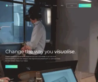 Inspacexr.com(VR Visualisation Software for Architects) Screenshot