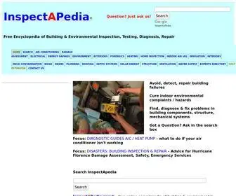 Inspectapedia.com(InspectApedia Building & Indoor Environment Problem Diagnosis & Repair) Screenshot