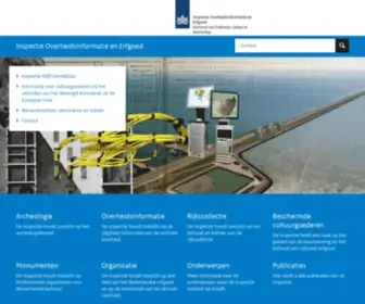 Inspectie-OE.nl(Inspectie Overheidsinformatie en Erfgoed) Screenshot