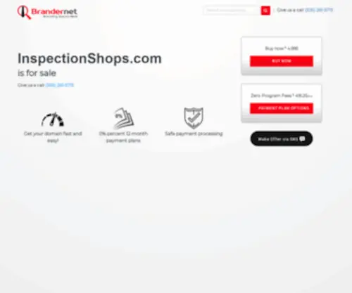 Inspectionshops.com(Brandernet) Screenshot