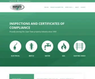 Inspecto.co.za(Compliance Certificates and Inspections) Screenshot