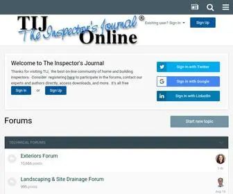 Inspectorsjournal.com(The Inspector's Journal) Screenshot