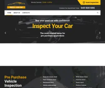 Inspectyourcar.com.au(Inspect your car) Screenshot