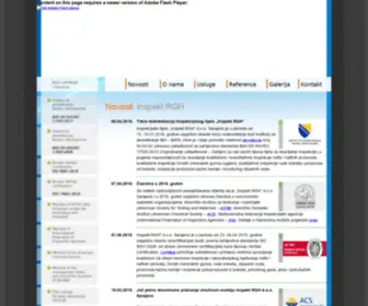 Inspekt-RGH.com.ba(Inspekt RGH Sarajevo) Screenshot
