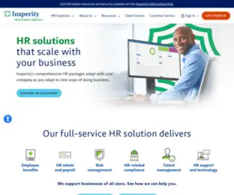 Insperity.com(HR Solutions from Insperity) Screenshot