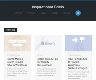 Inspirationalpixels.com(Web design tutorials) Screenshot