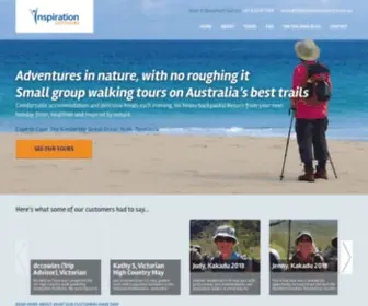 Inspirationoutdoors.com.au(Australian Guided walking tours) Screenshot